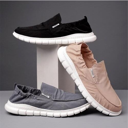 Summer new style mens shoes, mens casual umbrella cloth, breathable sports shoes, pedal cloth shoes, lazy shoes
