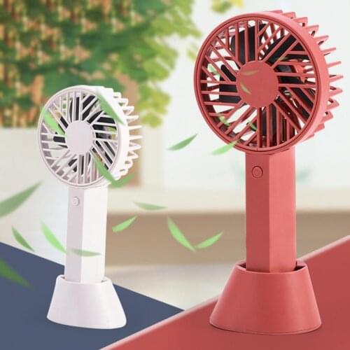 Mini Fan USB Powered Space-saving Plastic Student Dormitory Desktop Fan for Summer