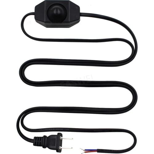New White/black Lamp Power Cord w Dimmer Switch AC 250V/110V US Plug Best