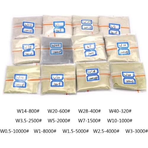 100 Carats / 20g W0.5 To W40 Polishing Powder - Gemstones Jade Ceramics Carbide Diamond Micron Powder Buffing Tools