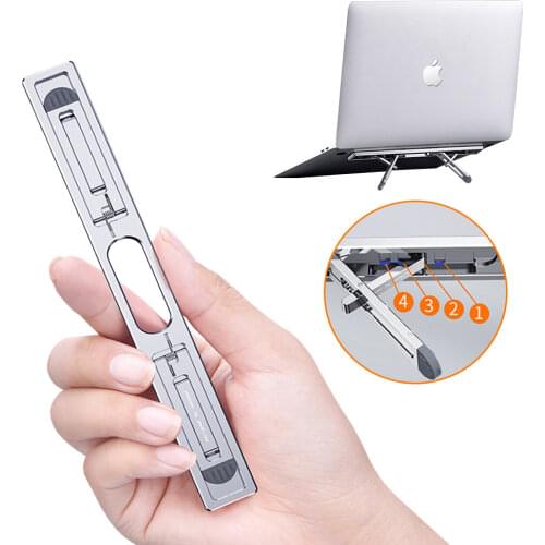 Adjustable Laptop Stand for MacBook Air Pro Stand Lifter Foldable Aluminum Portable Laptop Stand 11-17 inch Laptop Accessories