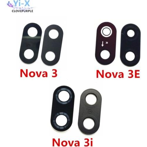2pcs/lot Rear back main camera glass lens for Huawei Nova 3 3E 3i Nova3 NOva3E Nova3i