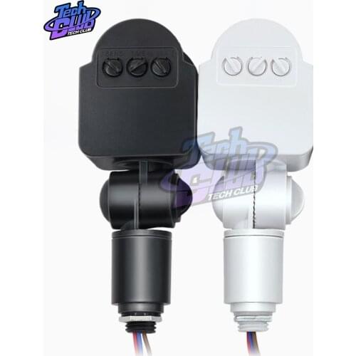 LED Motion Sensor Light Switch Outdoor AC 220V Automatic Infrared PIR Motion Sensor Switch With LED Light Sensor Light Switch