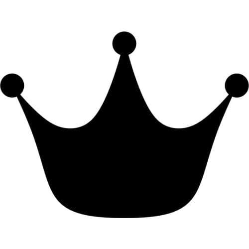 16.1X12.1CM Princess Crown Car Rear Windshield Vinyl Decals Cartoon Stickers