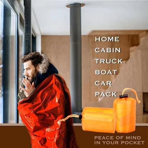 Waterproof Lightweight Thermal Emergency Sleeping Bag Bivy Sack - Survival Blanket Bags Camping, Hiking, Outdoor, Activities