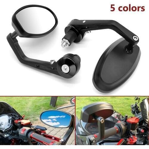 Motorcycle Rear View Mirror 7/8" Handle Bar End Side Rearview Aluminum For Suzuki GSF600 gsf 600 650S Bandit GT550 SV1000 Newest