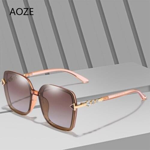 New ladies polarized sunglasses 324 Europe and the United States large frame glasses fashion sunglasses retro driver mirror UV
