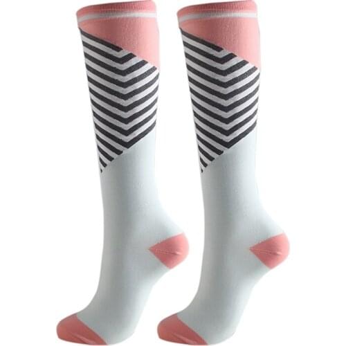 1 Pair Running Cycling Men Women Long Socks Sports Compression Socks Support Outdoor Racing Pressure Stockings Thermal Socks d2