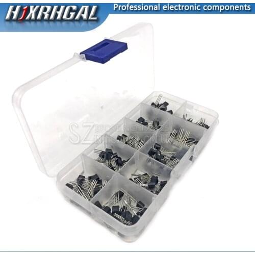 10value 200PCS BC337 BC327 2N2222 2N2907 2N3904 2N3906 S8050 S8550 A1015 C1815 Transistor Assortment Kit Transistors hjxrhgal