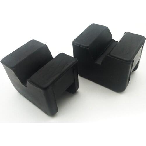 2Pcs Rubber Block Slotted Floor Jack Lift Adapter Pad Auto Shop Accessories