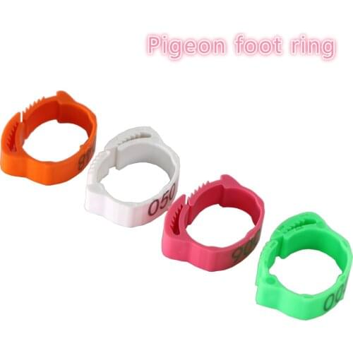 25/100 pcs/bag Parrot Clip Rings Band Foot Ring Pigeon Leg Poultry Dove Bird Supplies