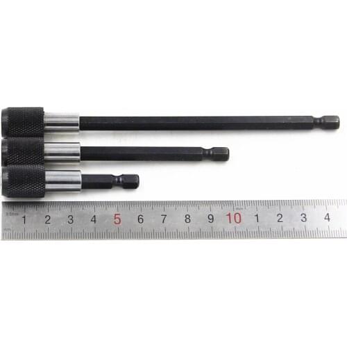 3 Pcs Magnetic Screwdriver Bit Holder 2 4" 6" Hex Shank 1/4" Quick Change Drill 60/100/150mm