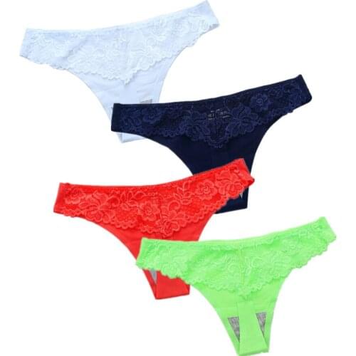 3PCS Seamless Panties for Women Solid Invisible Underwear Sexy Low Rise Thong Female G-string Underpants Lingerie
