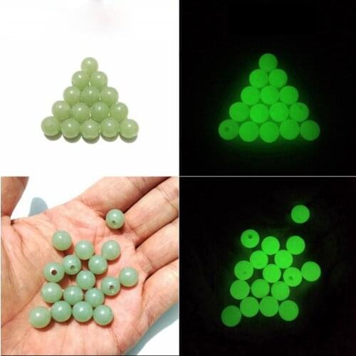 4/5/6/8/10/12/14/16mm Luminous Rubber Shock Beads for Carp Fishing Rig Helicopter D-Rig Chod Crank Hook Terminal Accessory A312