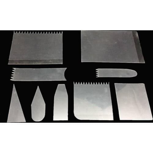 9Pcs/Set Cake Cutter Kitchen Gadgets Baking Decorating Tools Dough Scraper Mousse Cream Spatula Multi Purpose Edge Smoother