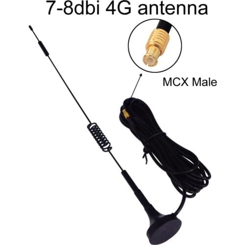 Huawei 3g 4g LTE Aerial 4G 7-8dbi LTE Antenna 698-960/1700-2700Mhz magnetic base RF MCX Plug RG174 3M