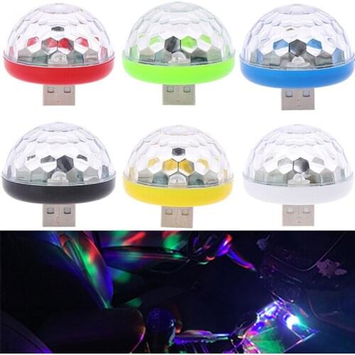 Car LED Atmosphere Light USB Club Disco Magic Stage Effect Light Decorative Lamp