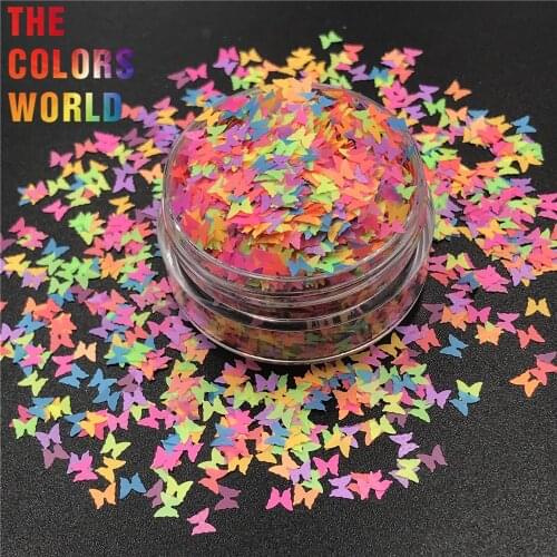 TCT-303 Butterfly Shape Nail Glitter Nail Art Decoration Makeup Festival Tumblers DIY Decoration Craft Accessory Party Supplies