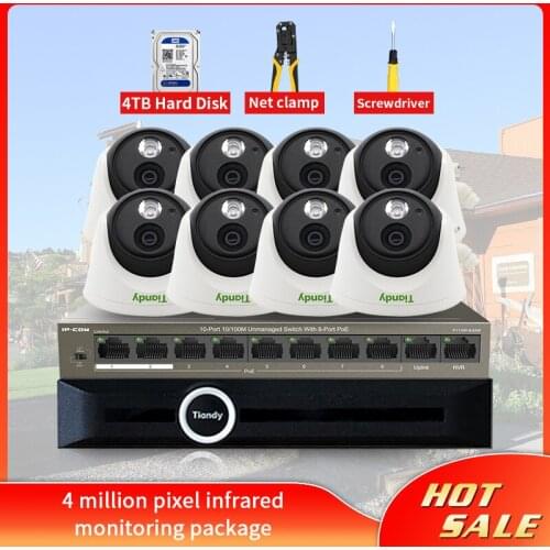 JSMAX Video Surveillance Kit WIFI CCTV System NVR CCTV Camera Security System 4MP CCTV Wireless System NVR Kit