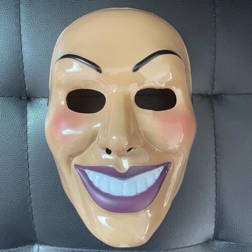 The Purge Horror Mask Halloween Killing Legion Cosplay Props Funny Smile Face Plastic Mask Escape Party Terror Dress Up