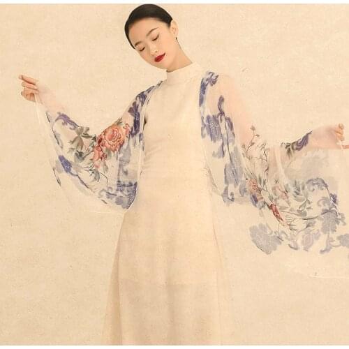 Flower Print Fashion Chiffon Scarf Versatile And Versatile Beach Shawl Scarf 31 Colors