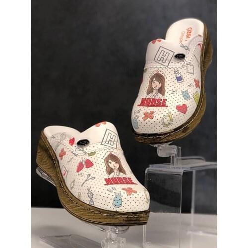 New Orthopedic Vocational Slipper Reinforced Wedge Flip Doctor Nurse Dentist Hospital Medical Cook Warm Soft Women Cashmere Shoe