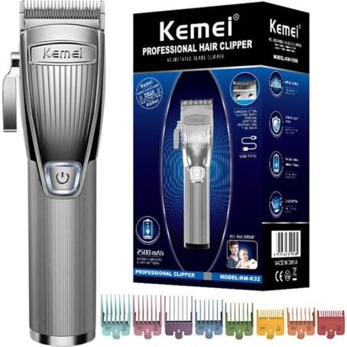 Original kemei cord cordless adjustable kit hair clipper rechargeable hair trimmer electric hair cutting machine barber tool