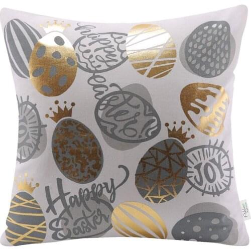 Personalized Cute Rabbit truck Easter Print Cushion Happy Egg Rabbit Throw Pillow Case Nordic Room Decoration for Home Car Sofa