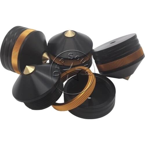 4pcs 39mm Aluminum Alloy Speaker Shockproof Spike Amplifier Adjustable Isolation Stand Feet Holder Damping Nail #1#CWF