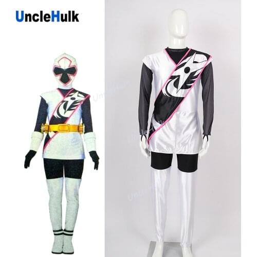 Shuriken Sentai Ninninger White Ninja Fuka Igasaki Cosplay Costume | UncleHulk