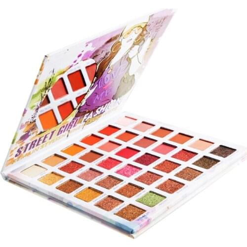 GLAZZI Eyeshadow Compact 36-Color Fairy Disc Pearly Lustre Polarized Light Beginners Cheap Eye Shadow Easy to Color