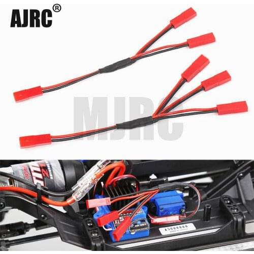 Three In One Cable Esc Power Supply External Wiring Jst For 1/10 Rc Crawler Car Defender Traxxas Trx4 TRX-6 Tactical Unit Bronco