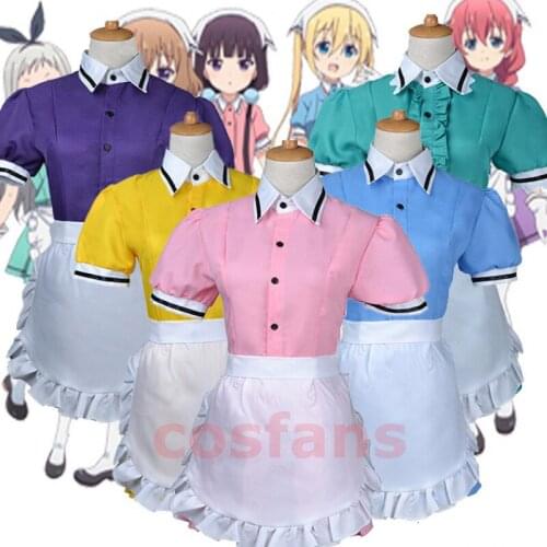 Blend S Maika Sakuranomiya Kaho Hinata Mafuyu Hoshikawa Miu Amano Hideri Kanzaki Maid Dress Uniform Women Girl Cosplay Costumes