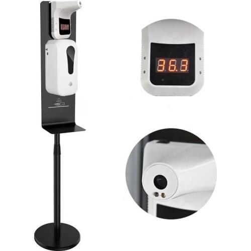 Automatic Soap Dispenser with Temperature Measure Floor Stand Spray Dispenser For Offices School Hotel Restaurants Public Place