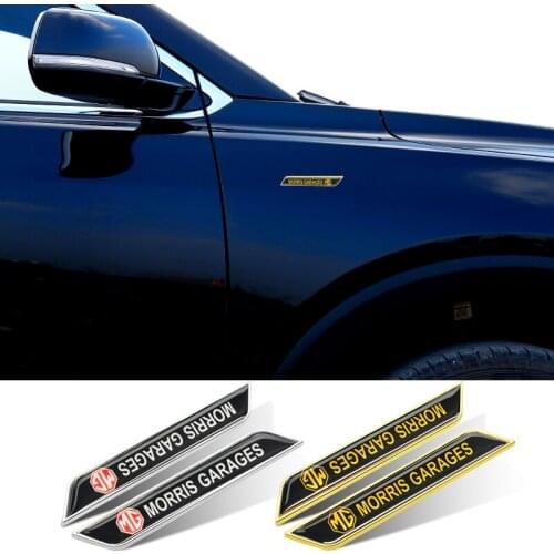 Zinc Alloy Auto Emblem Badge Decals for MG Logo MG5 MG6 MG7 ZS GT GS 350 360 750 3D Metal Car Fender Side Sticker Decoration