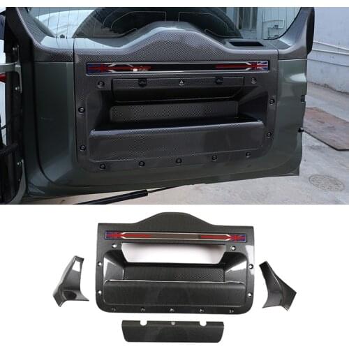 ABS Car Styling for Land Rover Defender 2020-2021 Car Tailgate Decorative Panel Car Interior Accessories 4 Pcs