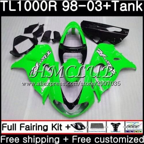 +Tank For SUZUKI TL1000R 1998 1999 2000 2001 2002 2003 38HC.8 TL1000 R TL 1000 R 1000R 98 99 00 01 02 03 Glossy green Fairings