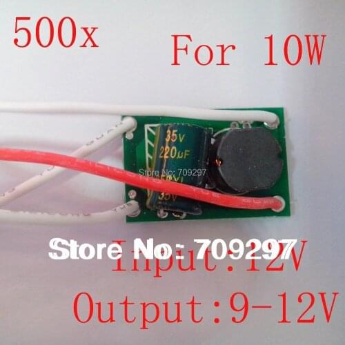 Free DHL 500pcs/lot 12V/24V10W power driver 850~950Ma input DC12V~24V for 10W LED chip 921898