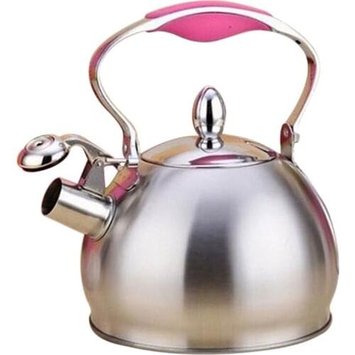 Kettle 304 stainless steel 2.5L capacity household induction cooker gas burning kettle flute pot Whistling Tea Kettle Coffee Tea