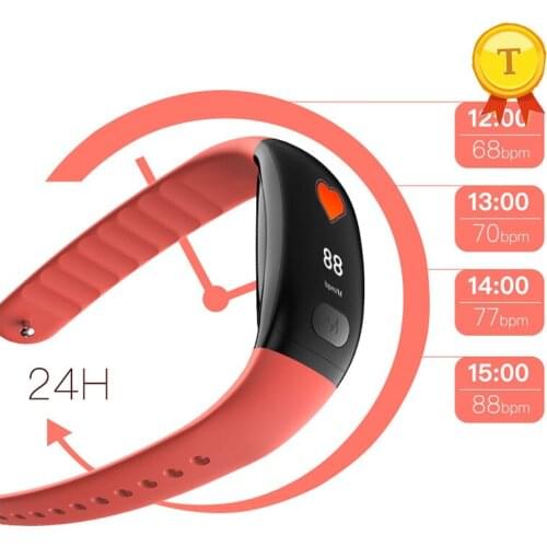 Colorful Screen IP67 Waterproof Man Woman Smart Fitness band Bracelet Heart Rate Blood Pressure ecg ppg Band For iphone android