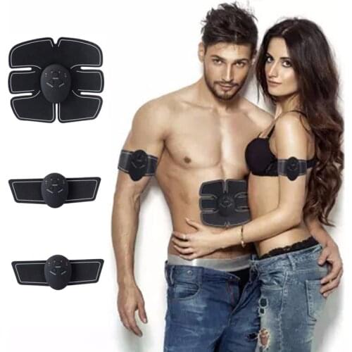Dropshipping EMS Wireless Muscle Stimulator Body Abdominal Toning Belt Smart Fitness Trainer Electric Slimming Massager