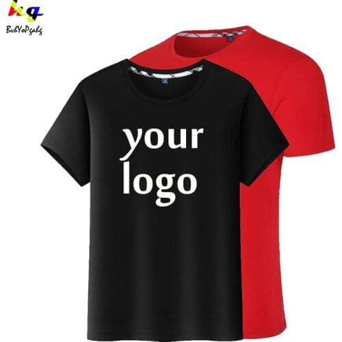 Mens T-shirts Custom Add Print Fashion Picture or Logo DIY Your Funny t shirt Women Summer Casual street Hip-hop Tee shirt Tops
