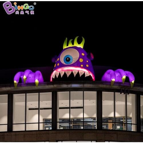 Exquisite 2.4x1.5mH Inflatable Halloween Lighting Monster Hand For Mall Decoration - BG-F0213