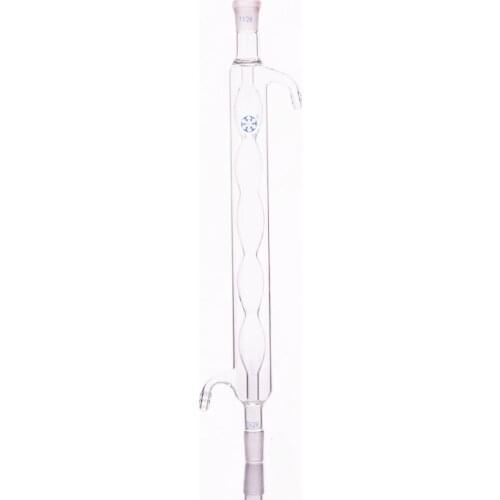 Allihn condenser 400mm/19*2,Condensation length 400mm,Condenser Allihn with bulbed inner tube,standard ground mouth 19/26