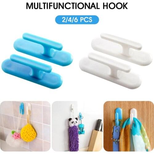 Hooks for Bathroom Kitchen Hanger Abs Wall Hook for Keys Coat Towel Hook Robe Hook Bathroom Hardware Plastic Curtain Holdbacks