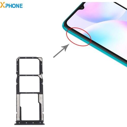 SIM Card Tray and SIM Card Tray / Micro SD Card Tray for Xiaomi Redmi 9A SIM Card Adapter for Xiaomi Redmi 9A