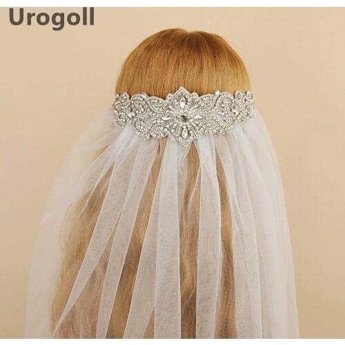 Fashion Rhinestone Wedding Veils Bridal Wedding Veil Accessories Beaded Veil Luxury Veil For Women Wedding Party Dress Up