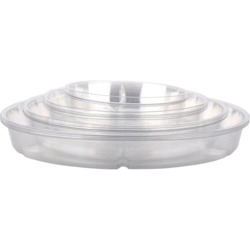 20Pcs Plastic Garden Flower Plant Saucers Water Tray Base Indoor Outdoor Accessory Plastic Saucer Base Round Plant Flower Pot