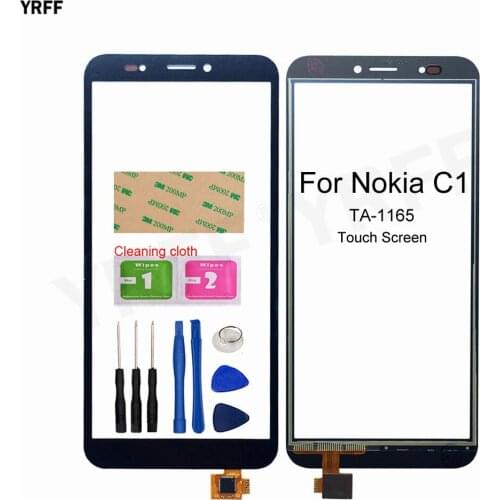5.45'' Touch Panel For Nokia C1 TA-1165 Touch Screen Digitizer Front Glass Panel Sensor Phone Assembly Parts