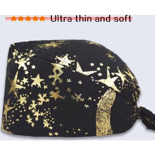 2020 New Thin Section Cartoon Anime Print Hat Adjustable Frosted Cap Beauty Salon Care Cap Laboratory Pet Shop Caps Good Caps